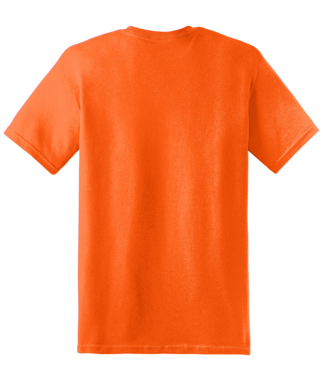 Rear View of S Orange Gildan - Heavy Cotton 100% Cotton T-Shirt. 5000