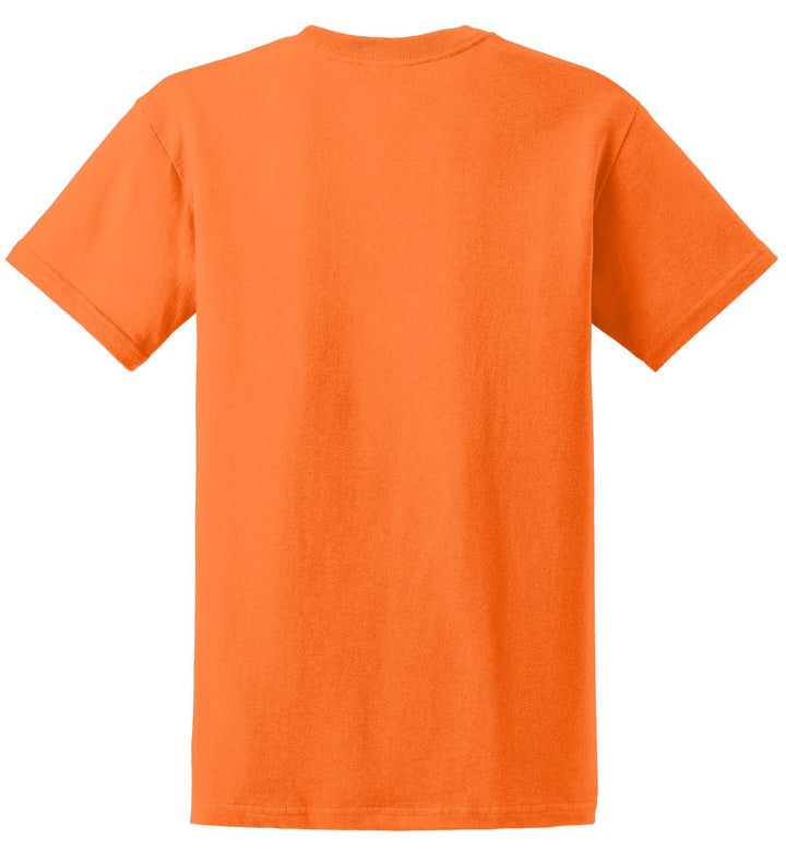 Rear View of S Orange Gildan - Ultra Cotton 100% US Cotton T-Shirt. 2000