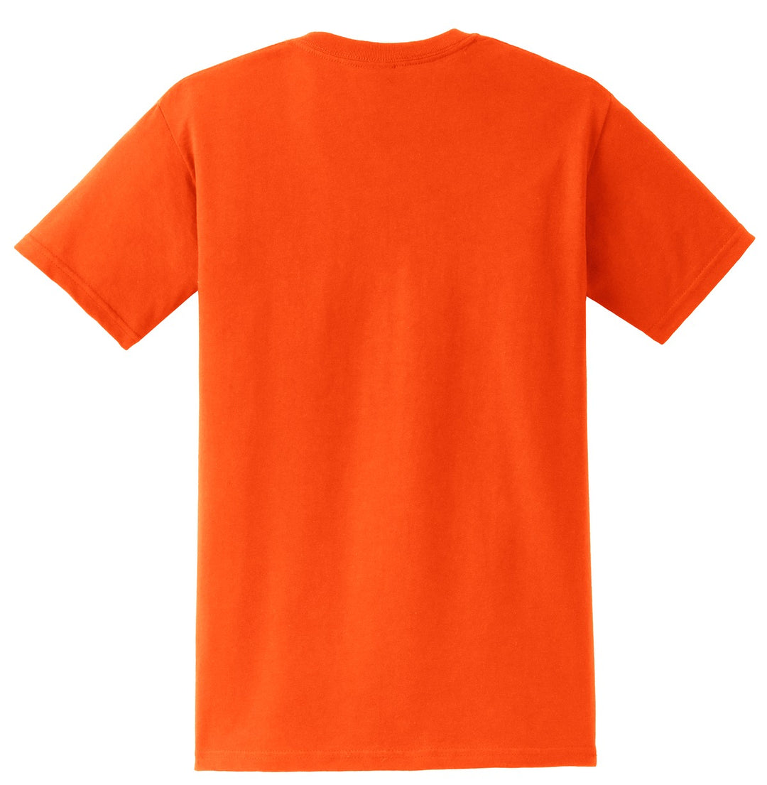 Rear View of S Orange Gildan - Ultra Cotton 100% US Cotton T-Shirt with Pocket. 2300