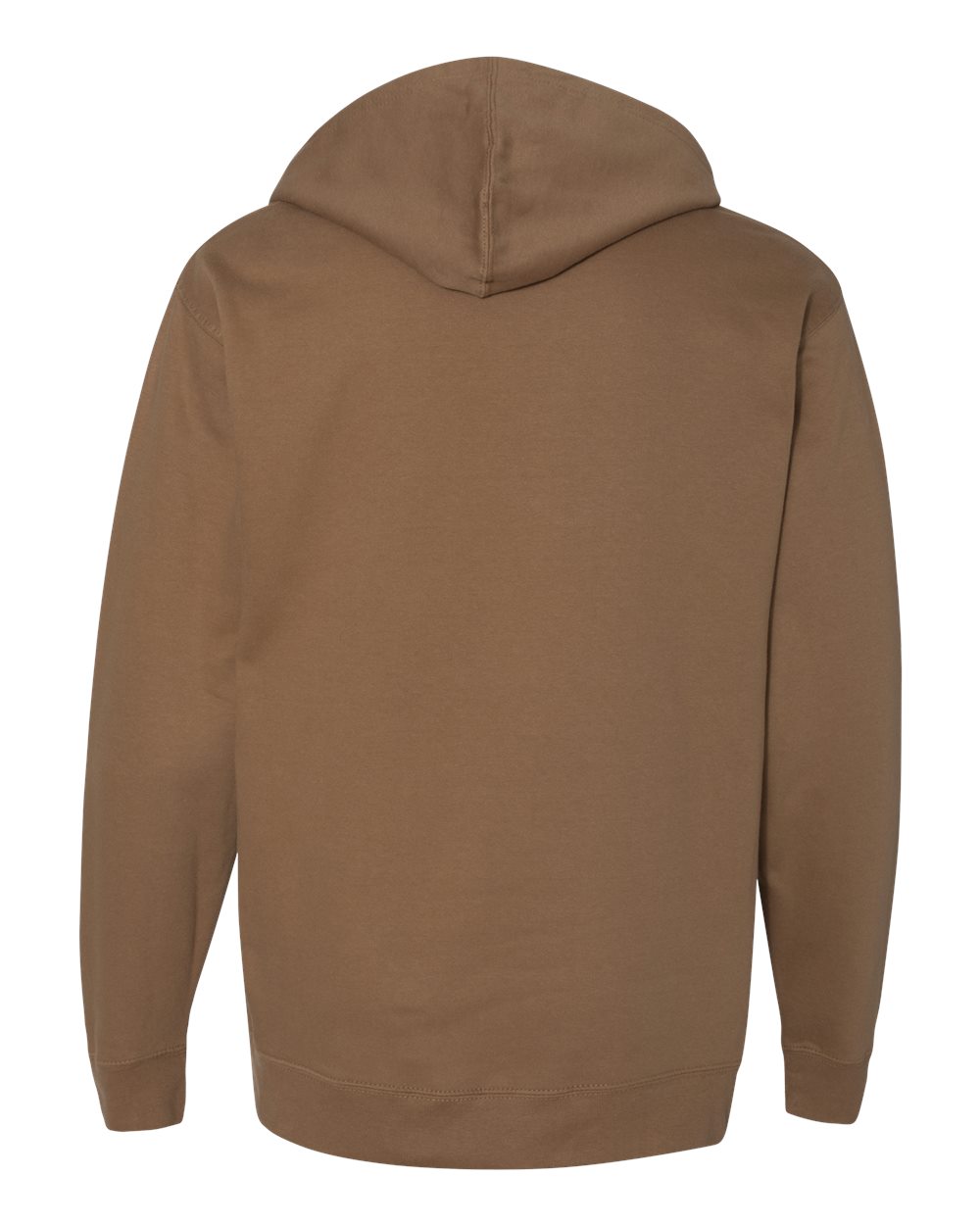 Rear View of Saddle Midweight Hooded Sweatshirt - SS4500