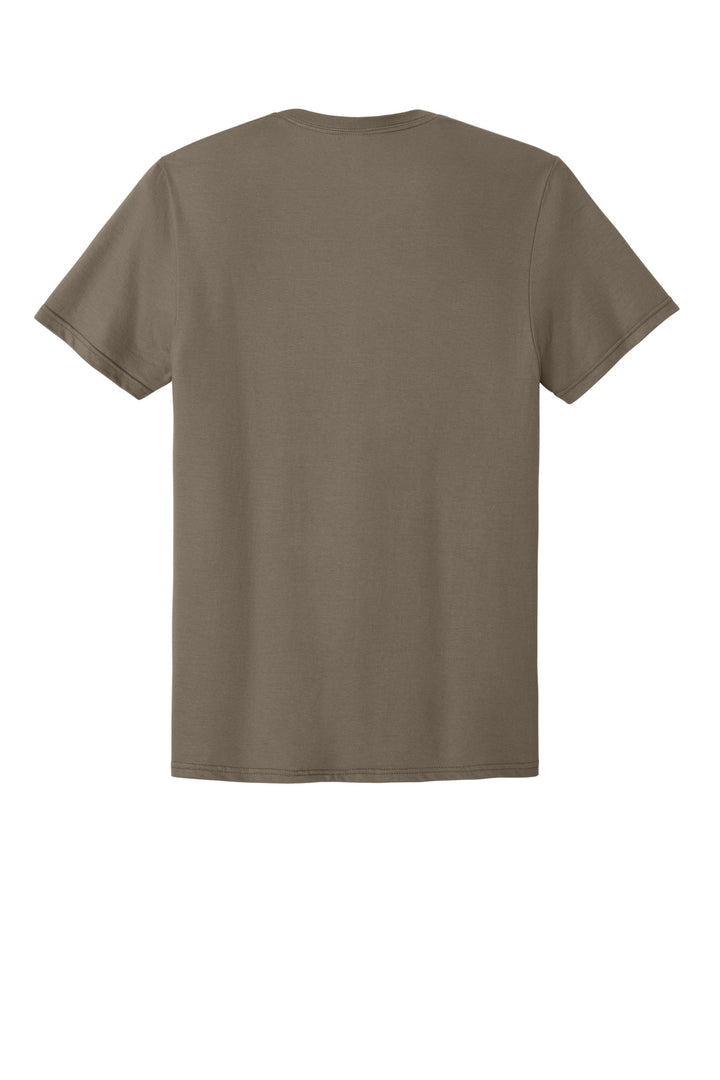 Rear View of Safari Jerzees Classics Unisex Cotton T-Shirt 363M