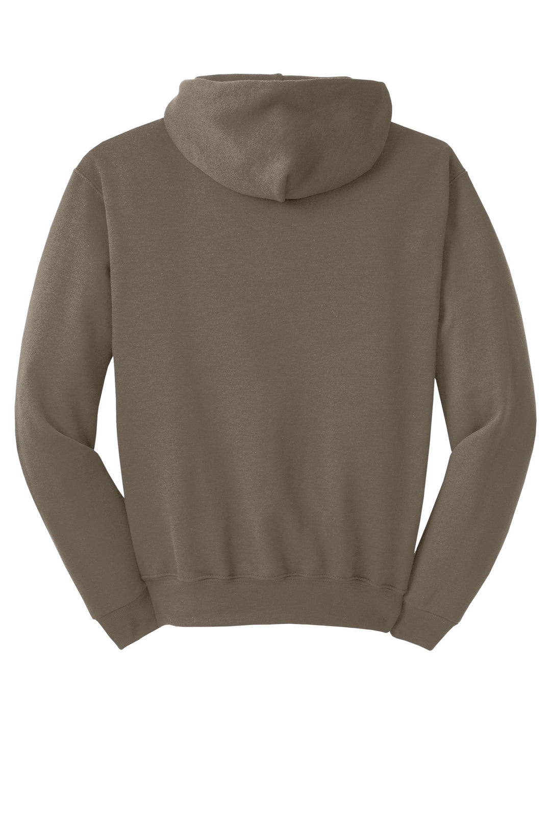 Rear View of Safari Jerzees NuBlend Pullover Hooded Sweatshirt. 996M