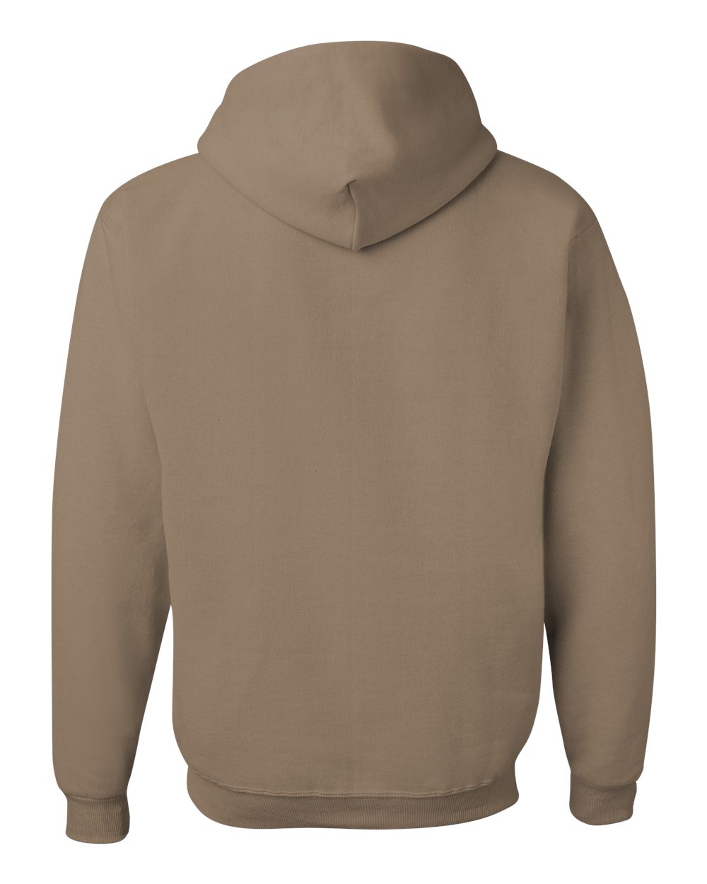 Rear View of Safari NuBlend® Hooded Sweatshirt - 996MR