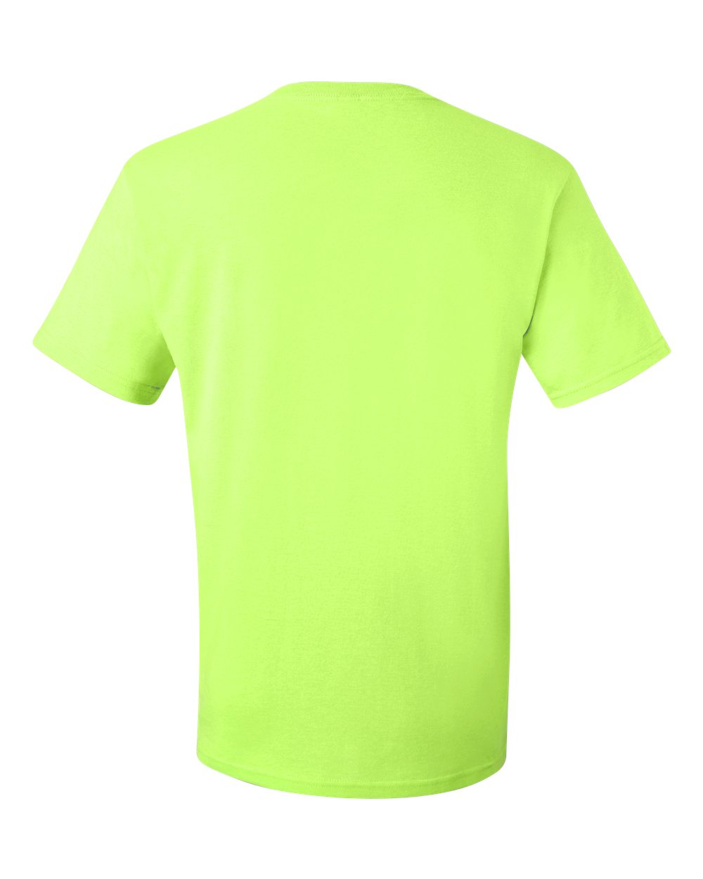 Rear View of Safety Green Dri-Power® 50/50 T-Shirt - 29MR