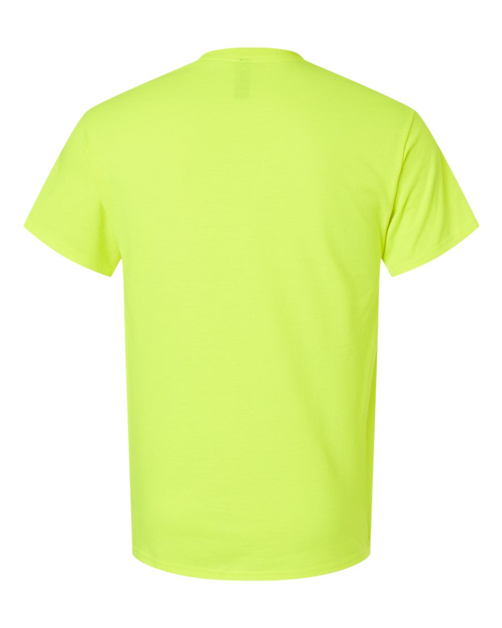 Rear View of Safety Green Ultra Cotton® T-Shirt - 2000