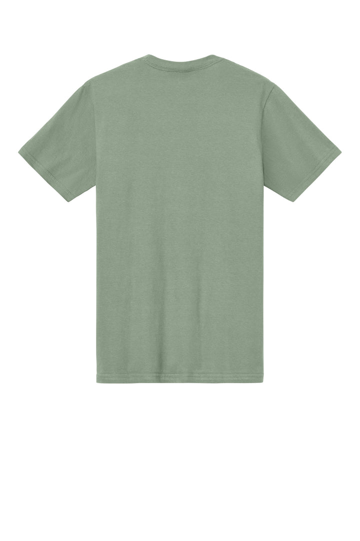 Rear View of Sage Gildan Softstyle Midweight Tee 65000