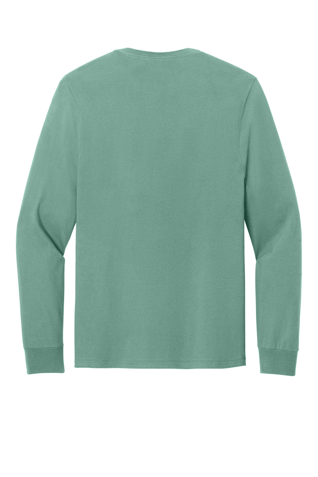 Rear View of Sage Jerzees Classics Unisex Cotton Long Sleeve T-Shirt 363L
