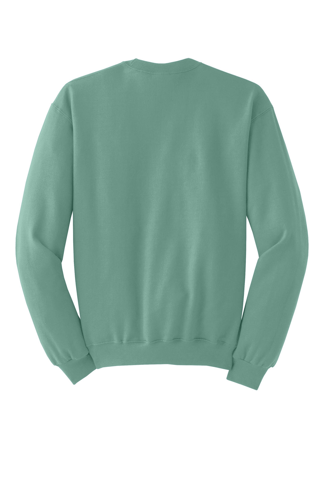 Rear View of Sage Jerzees - NuBlend Crewneck Sweatshirt. 562M
