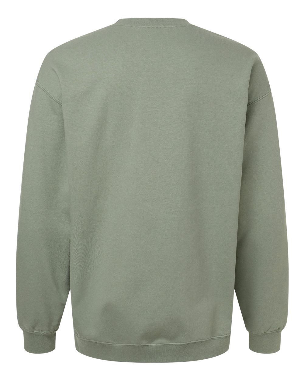 Rear View of Sage Softstyle® Midweight Crewneck Sweatshirt - SF000