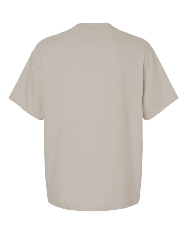 Rear View of Sand Beefy-T® Retro Street T-Shirt - 5180R