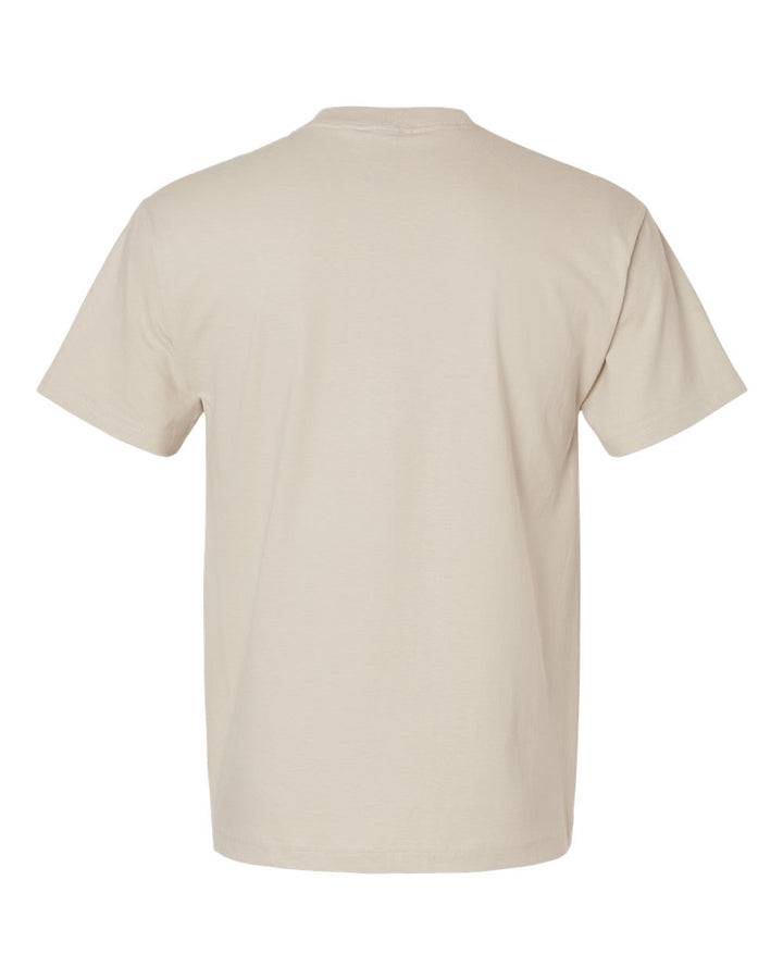 Rear View of Sand Beefy-T® T-Shirt - 5180