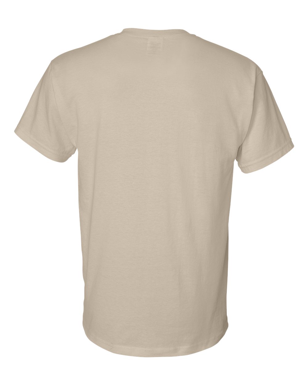Rear View of Sand DryBlend® T-Shirt - 8000