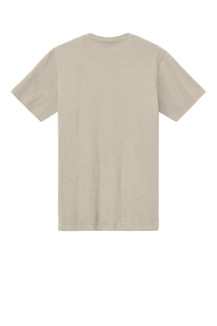 Rear View of Sand Gildan Softstyle Midweight Tee 65000