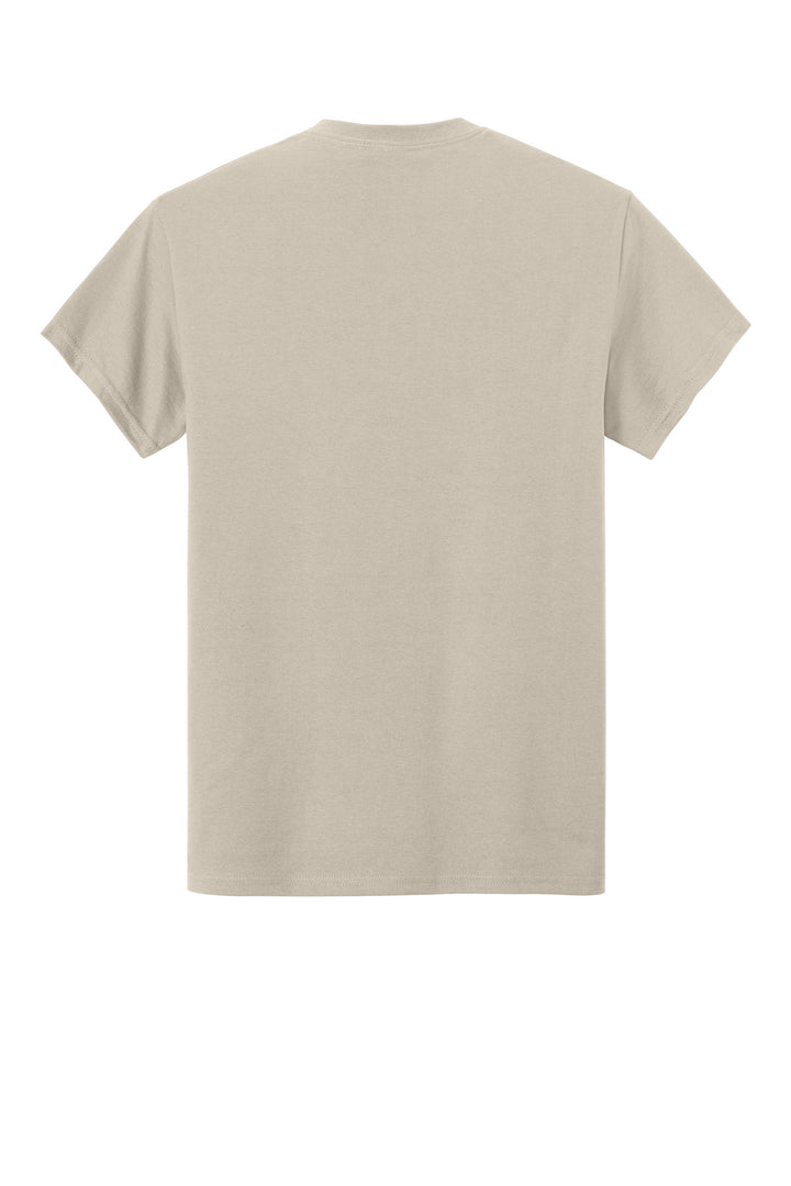 Rear View of SAND Gildan - Ultra Cotton 100% US Cotton T-Shirt with Pocket. 2300