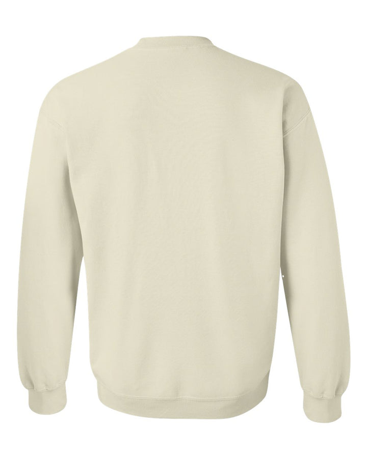 Rear View of Sand Heavy Blend™ Crewneck Sweatshirt - 18000