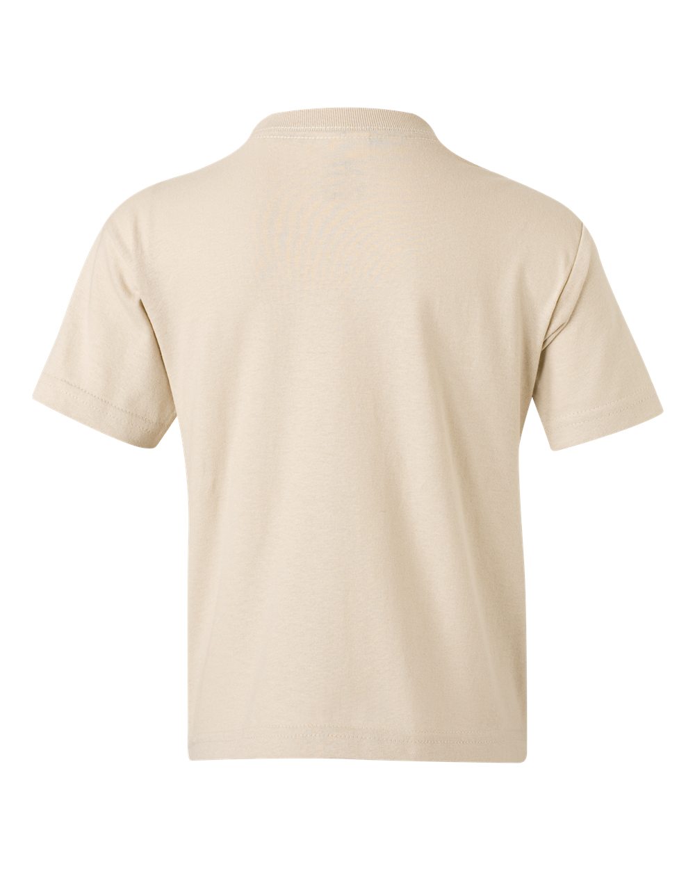 Rear View of Sand Heavy Cotton™ Youth T-Shirt - 5000B