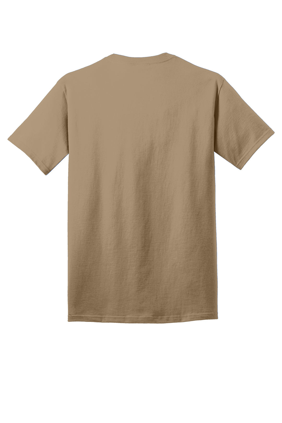 Rear View of Sand Port & Company - Core Cotton Tee. PC54