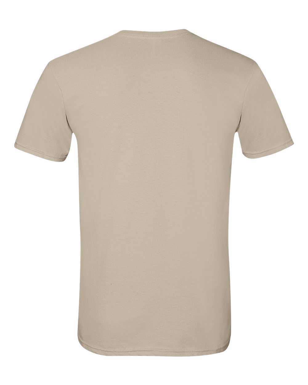 Rear View of Sand Softstyle® T-Shirt - 64000