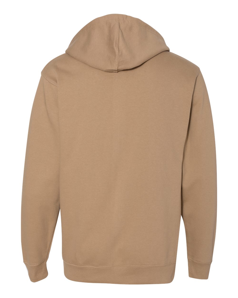 Rear View of Sandstone Midweight Hooded Sweatshirt - SS4500