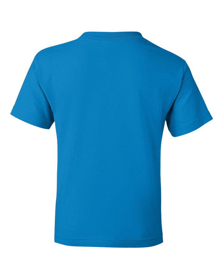 Rear View of Sapphire DryBlend® Youth T-Shirt - 8000B