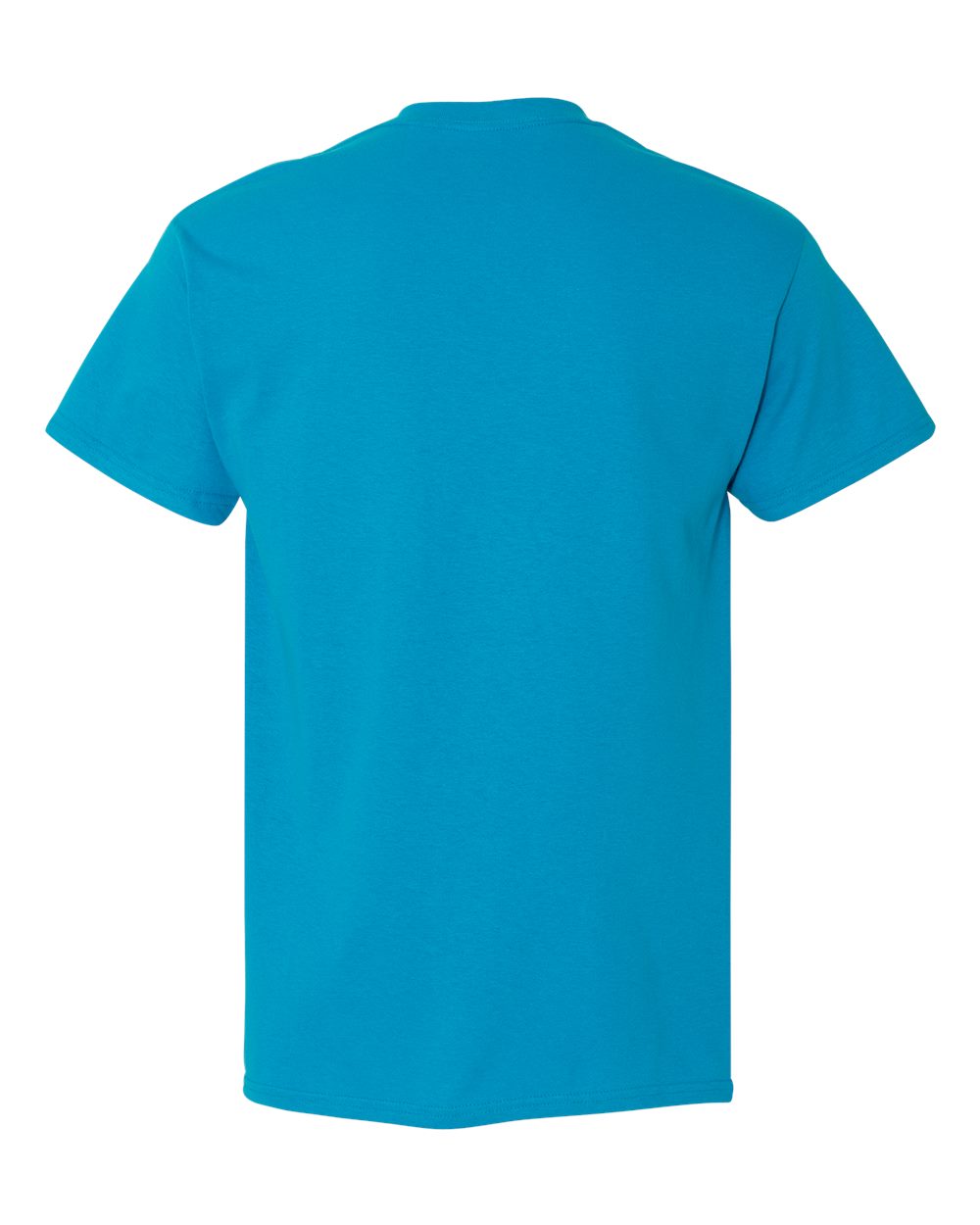 Rear View of Sapphire Heavy Cotton™ Pocket T-Shirt - 5300