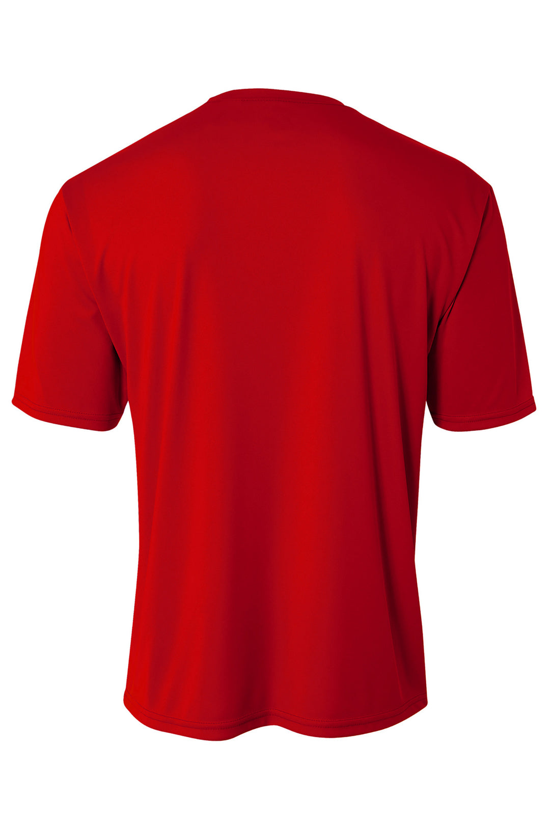 Rear View of Scarlet A4 Sprint Performance Tee A4N3402