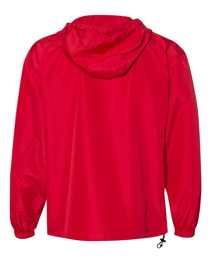 Rear View of Scarlet Packable Anorak Jacket - CO200