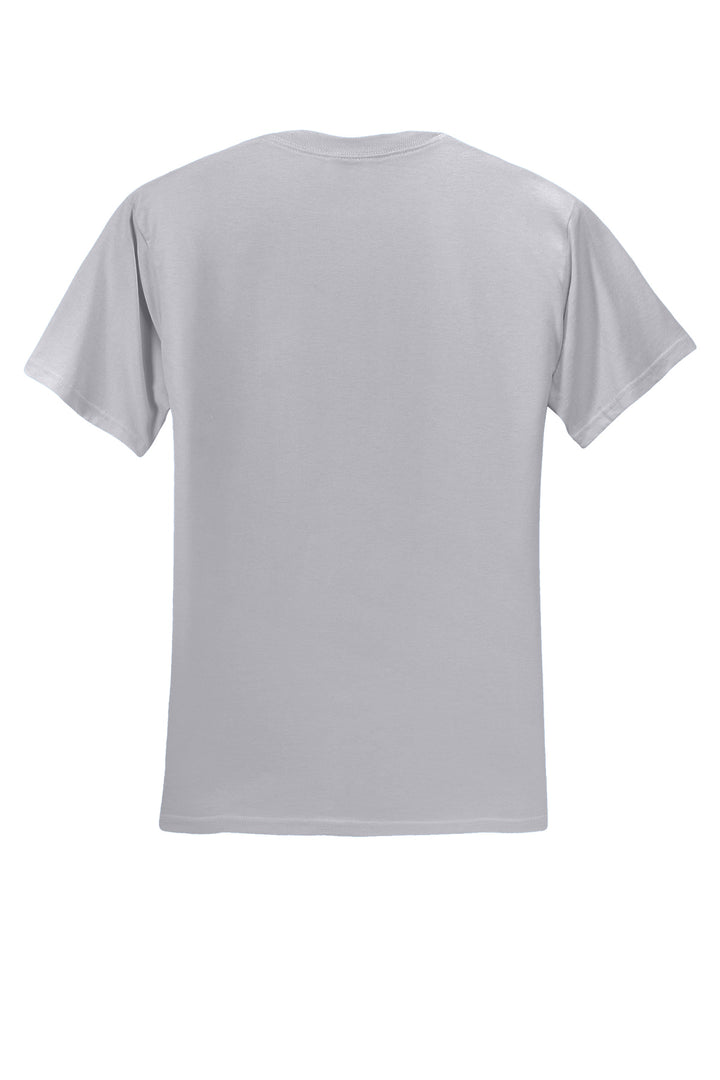 Rear View of ScubaBlue Jerzees - Dri-Power 50/50 Cotton/Poly T-Shirt. 29M