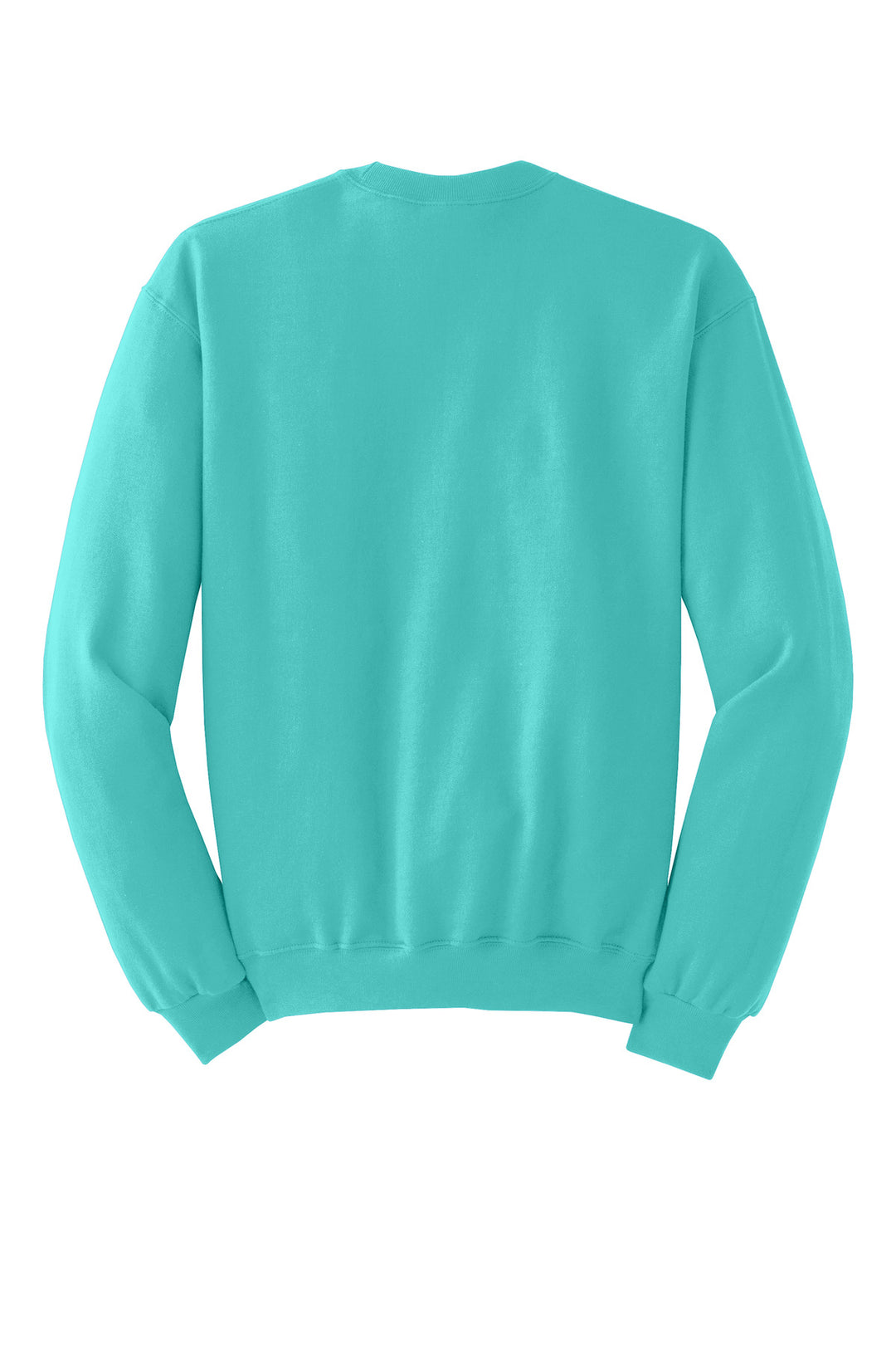 Rear View of ScubaBlue Jerzees - NuBlend Crewneck Sweatshirt. 562M