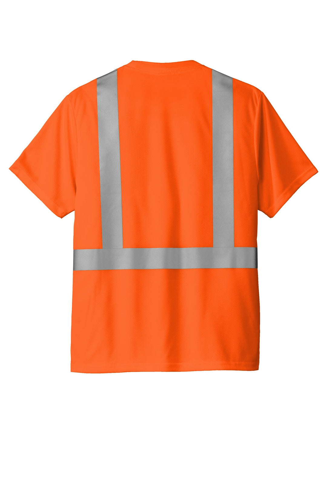 Rear View of SftyOrg CornerStone ANSI 107 Class 2 Mesh Tee. CS200