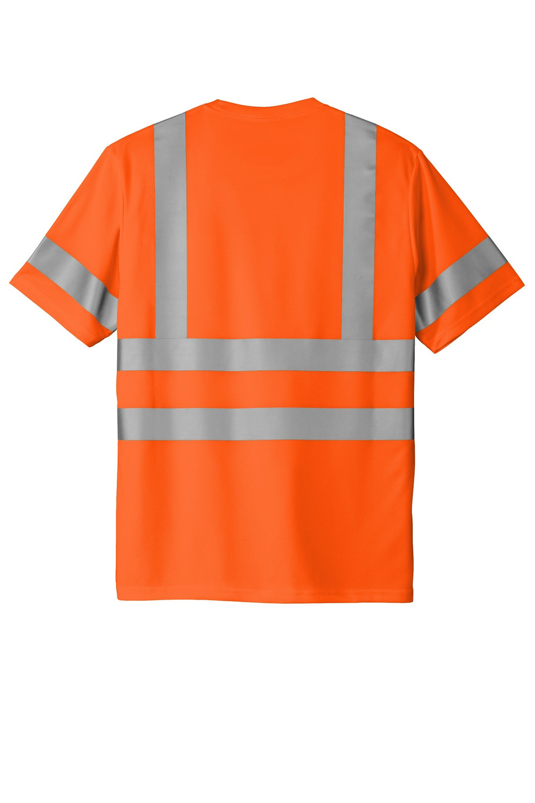 Rear View of SftyOrg CornerStone ANSI 107 Class 3 Mesh Tee. CS202