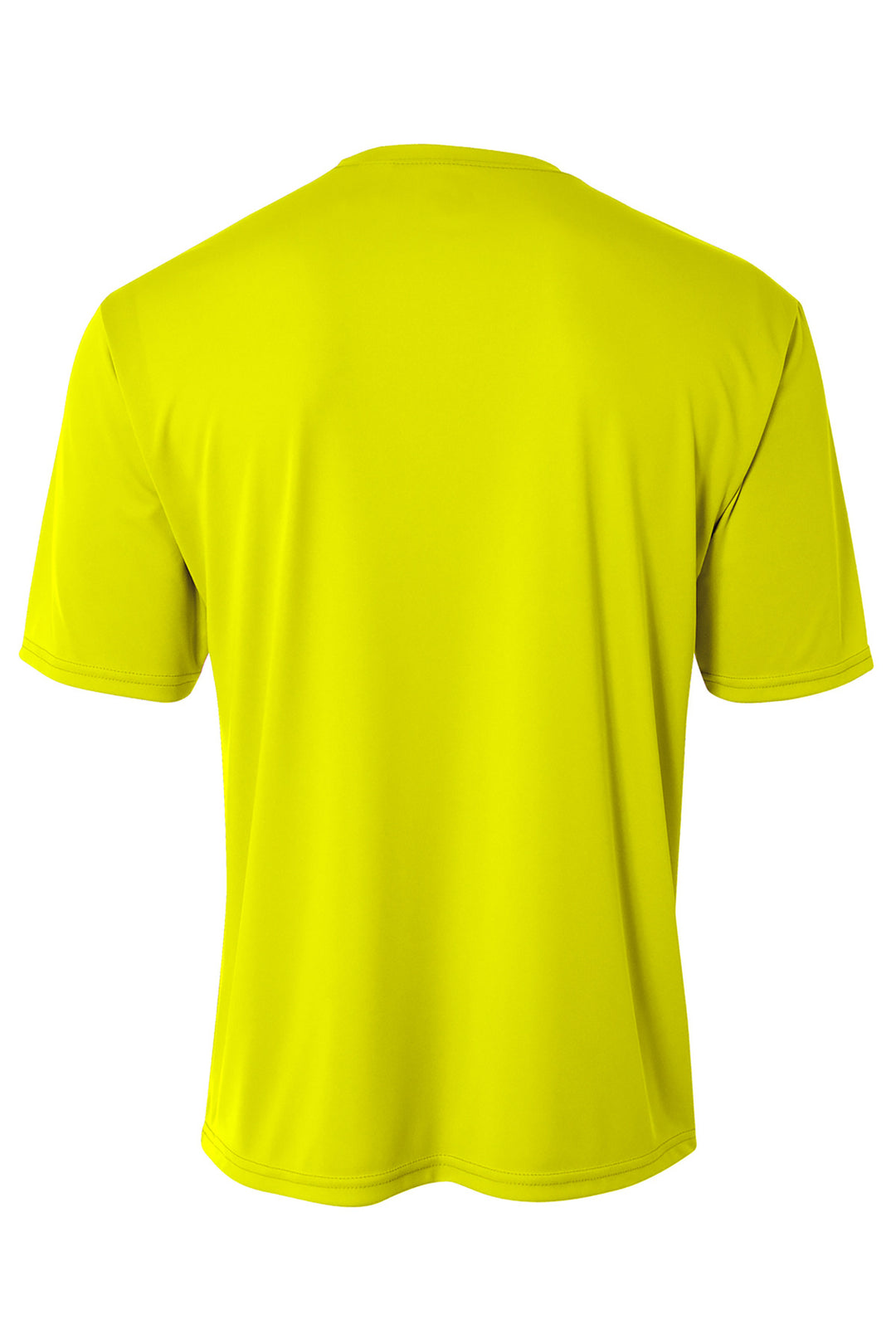 Rear View of SftyYellow A4 Youth Cooling Performance Short Sleeve Tee A4NB3142