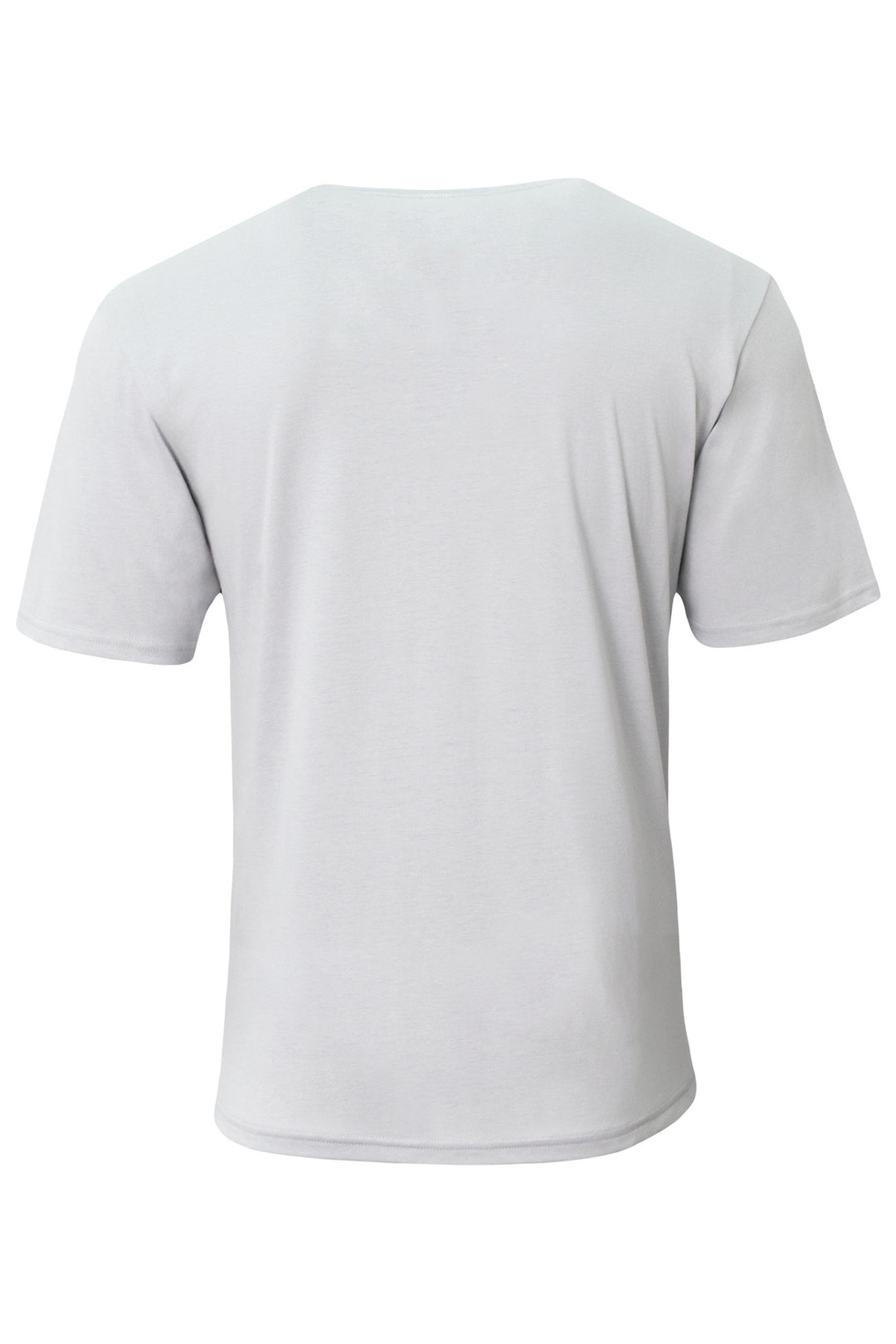 Rear View of Silver A4 Softek Short Sleeve Tee A4N3013