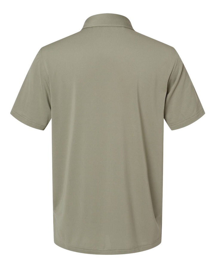 Rear View of Silver Pebble Button Down Short Sleeve Shirt - A595