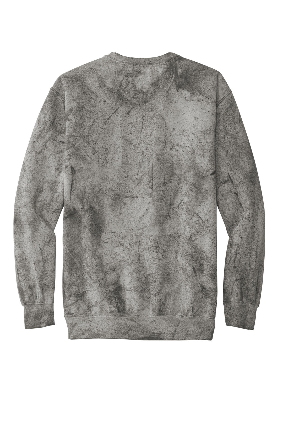 Rear View of Smoke Comfort Colors Color Blast Crewneck Sweatshirt 1545