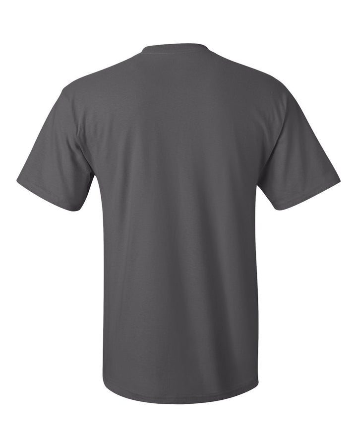 Rear View of Smoke Grey Authentic Pocket T-Shirt - 5590