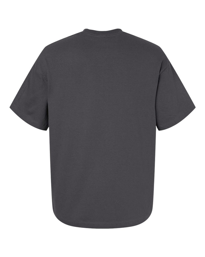 Rear View of Smoke Grey Beefy-T® Retro Street T-Shirt - 5180R