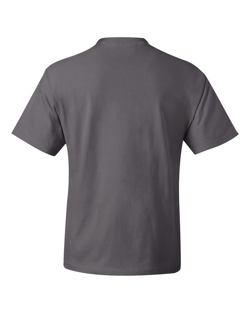 Rear View of Smoke Grey Beefy-T® T-Shirt - 5180