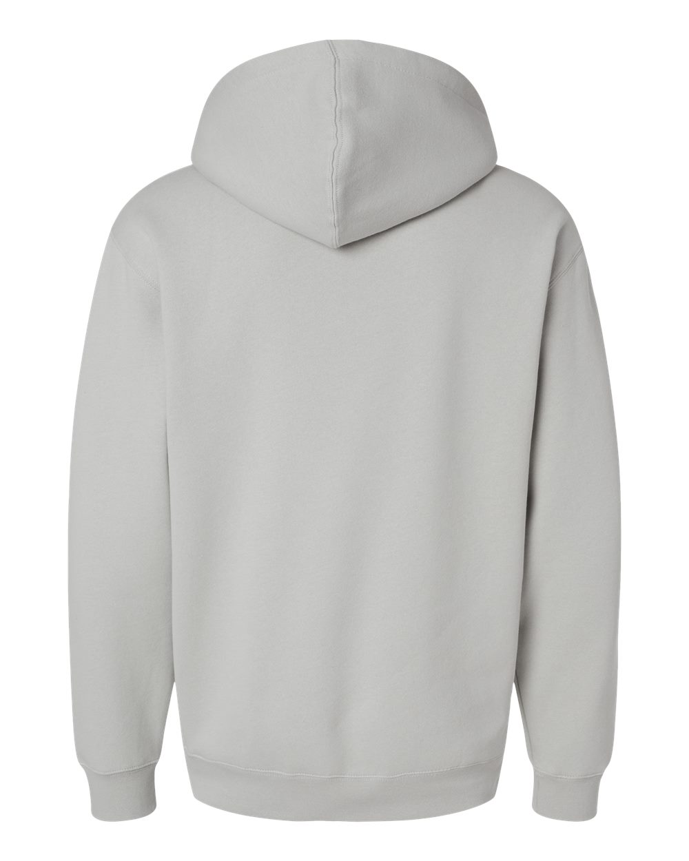 Rear View of Smoke Heavyweight Hooded Sweatshirt - IND4000