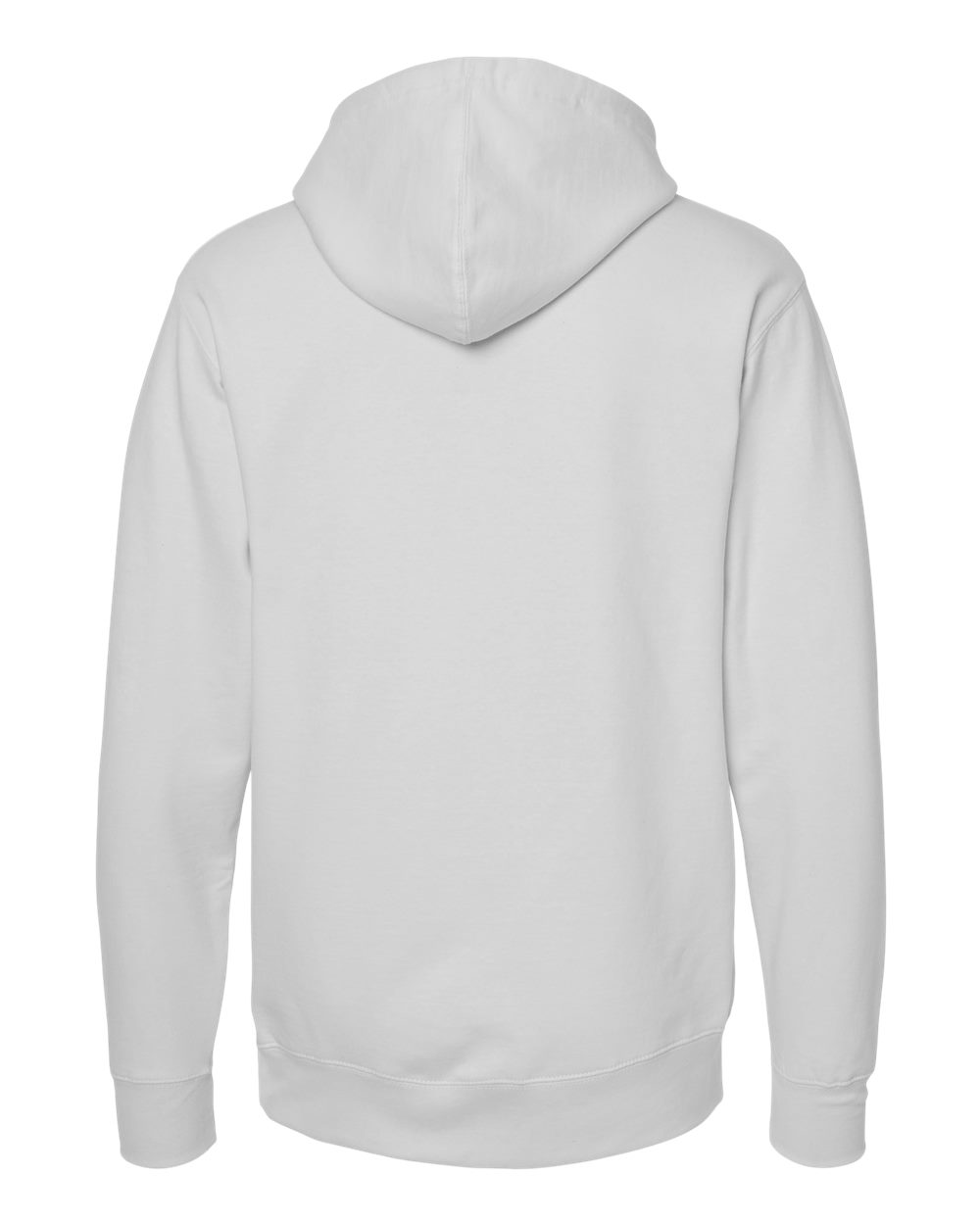 Rear View of Smoke Midweight Hooded Sweatshirt - SS4500