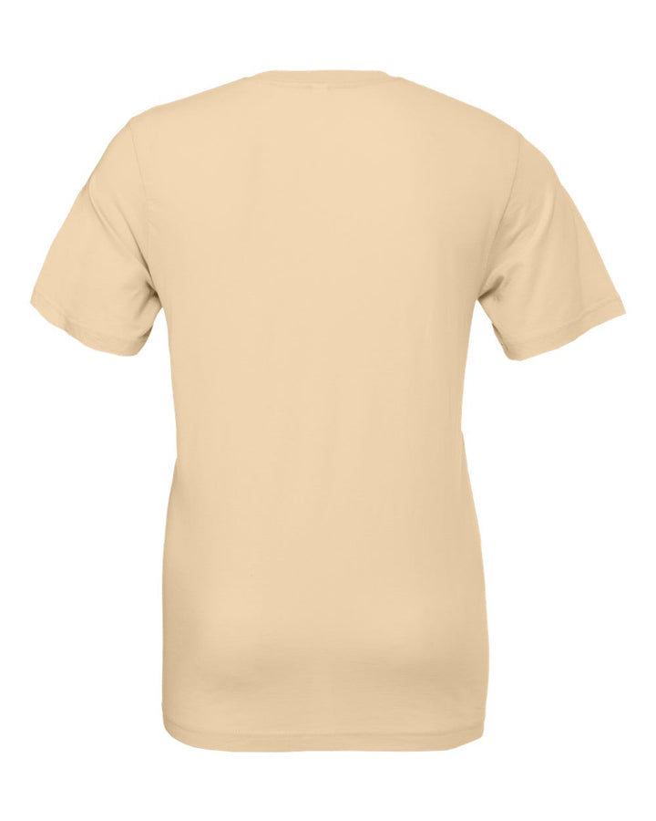 Rear View of Soft Cream Jersey Tee - 3001