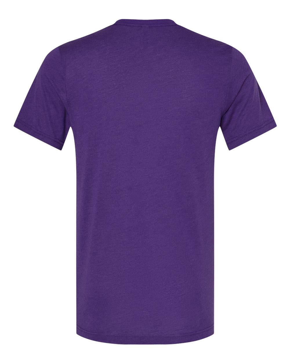 Rear View of Solid Team Purple Triblend Triblend Tee - 3413
