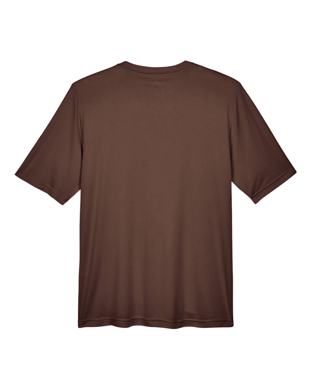 Rear View of Sport Dark Brown Men's Zone Performance T-Shirt - TT11