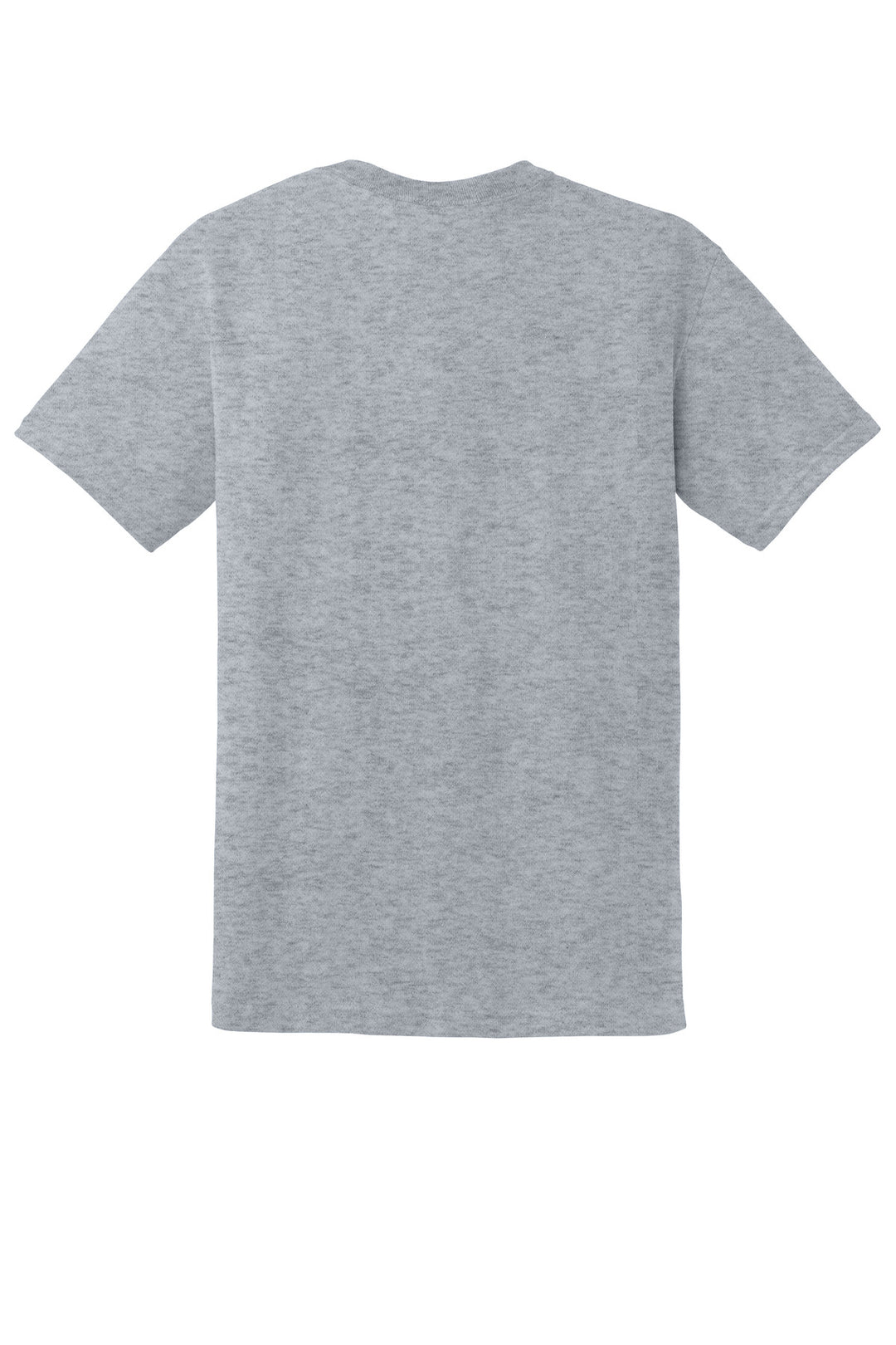 Rear View of Sport Grey Gildan DryBlend 50 Cotton/50 Poly T-Shirt. 8000