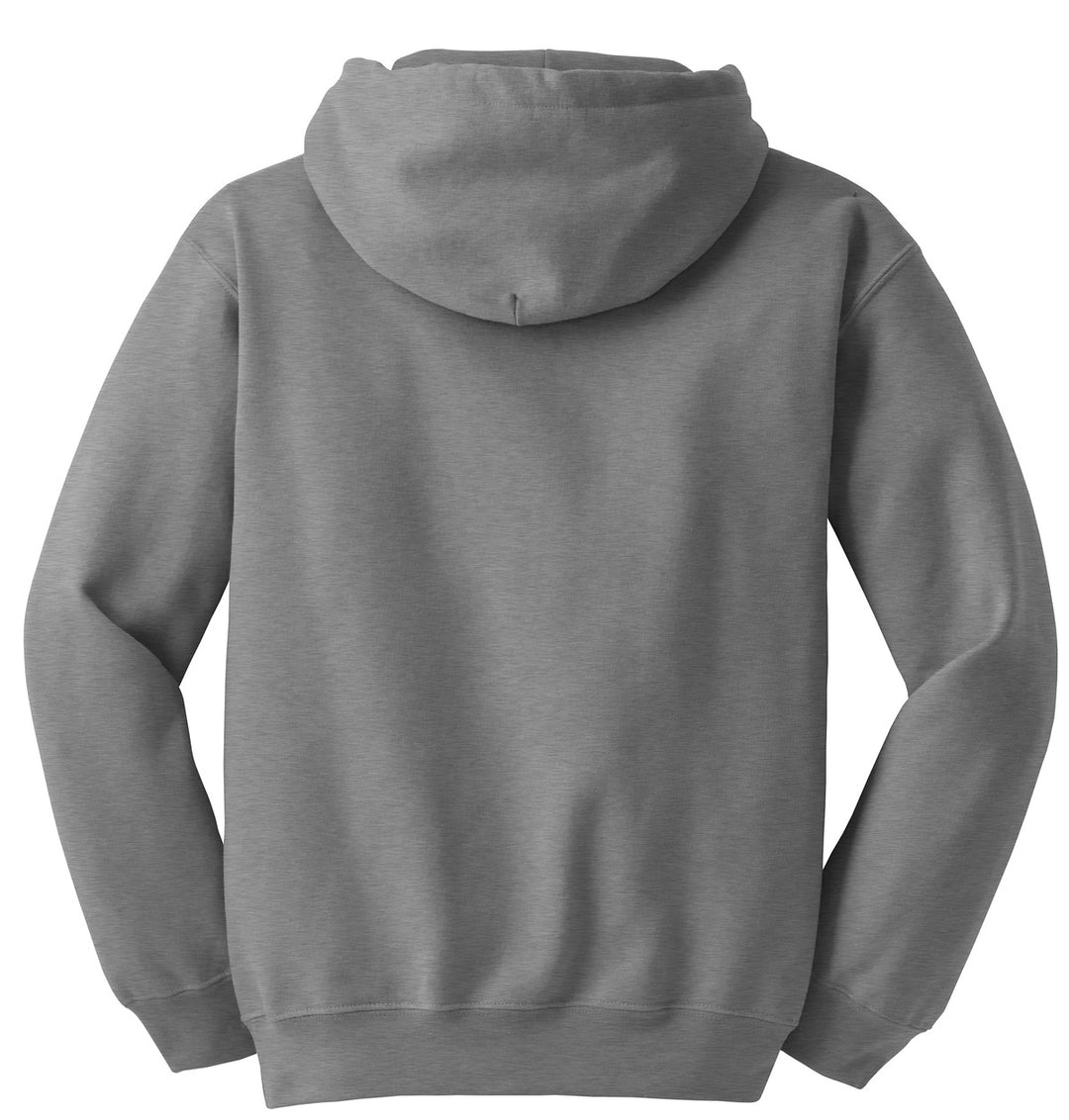 Rear View of Sport Grey Gildan - DryBlend Pullover Hooded Sweatshirt. 12500