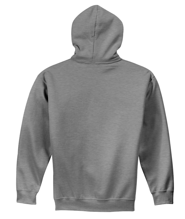 Rear View of Sport Grey Gildan - Heavy Blend Hooded Sweatshirt. 18500