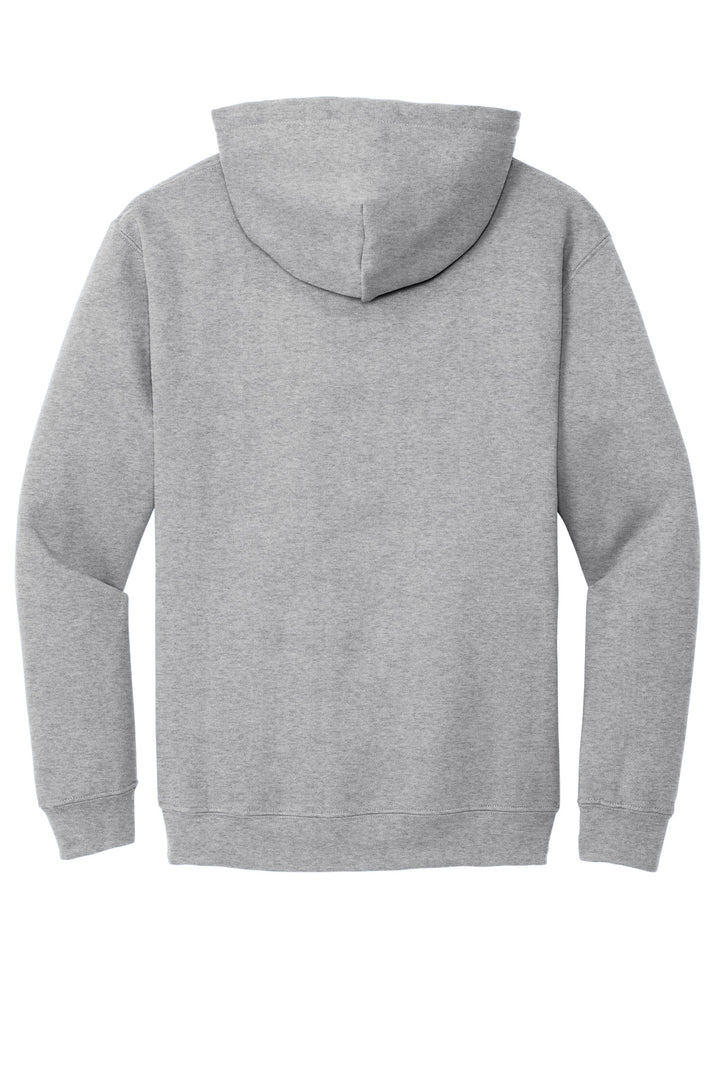Rear View of Sport Grey Gildan - Heavy Blend Hooded Sweatshirt. 18500
