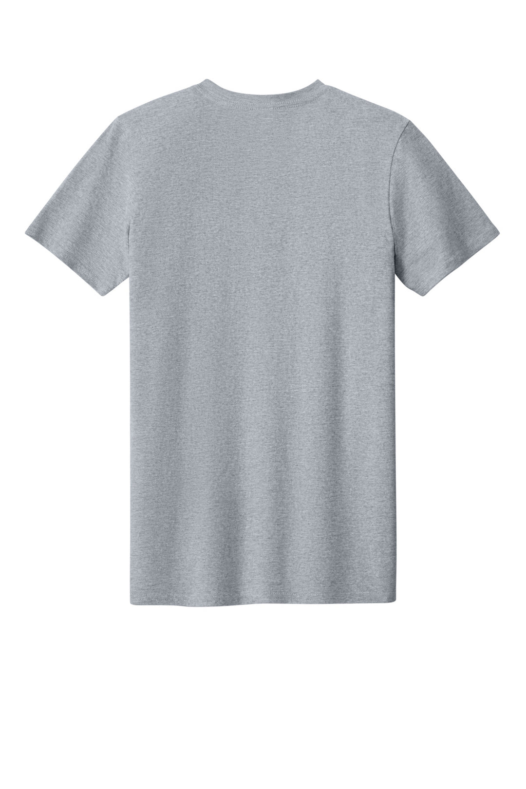 Rear View of Sport Grey Gildan Softstyle V-Neck T-Shirt. 64V00