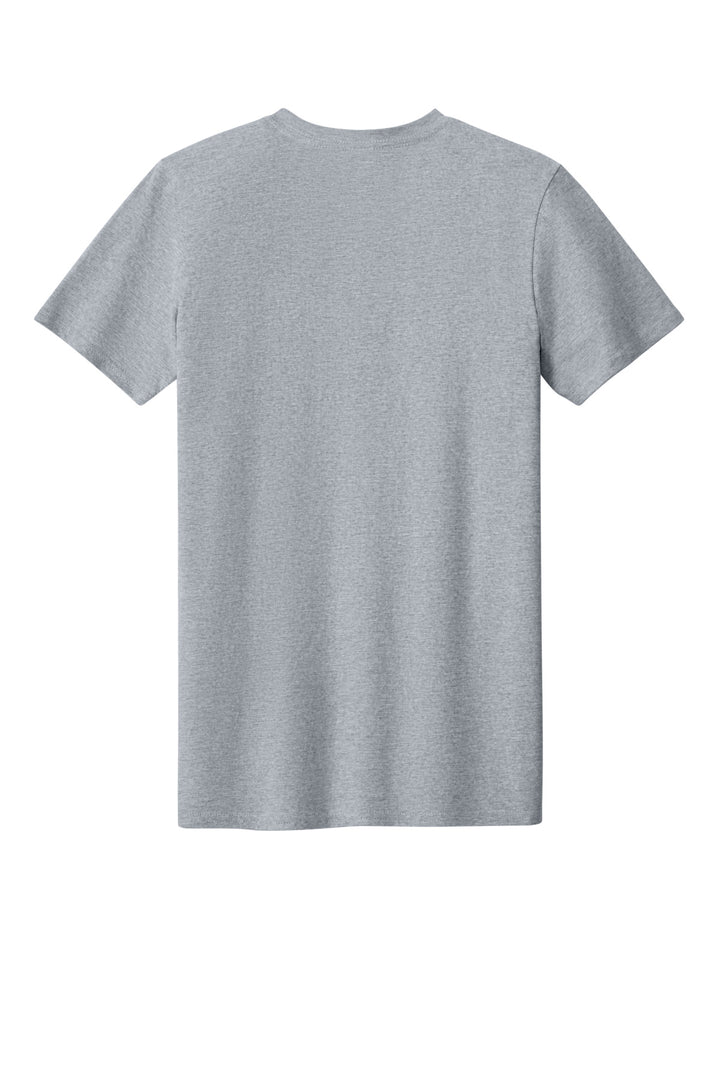 Rear View of Sport Grey Gildan Softstyle V-Neck T-Shirt. 64V00