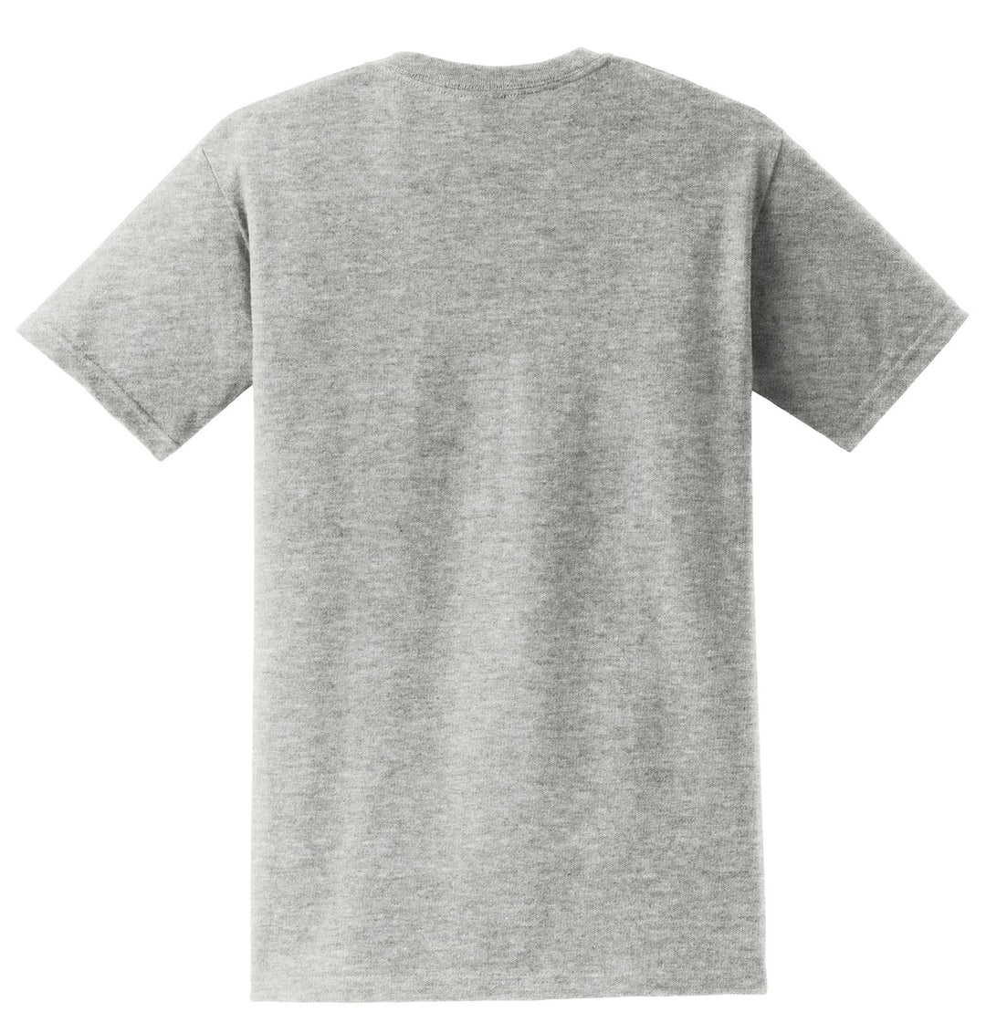 Rear View of Sport Grey Gildan - Ultra Cotton 100% US Cotton T-Shirt with Pocket. 2300